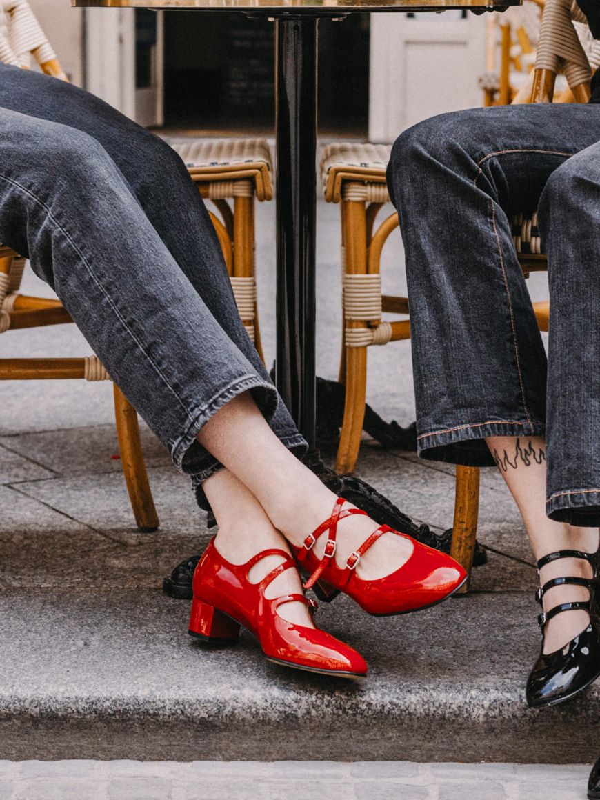 Op tijd Ruim Dicteren KINA red patent leather mary janes | Carel Paris Shoes