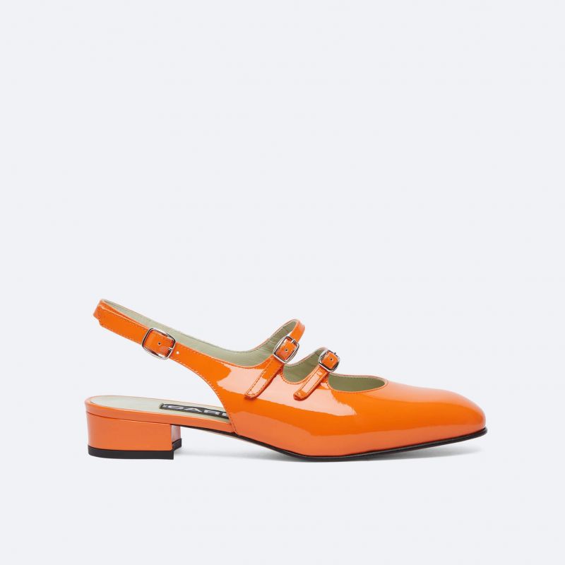 PECHE Orangepatent leather mary janes | Carel Paris Shoes