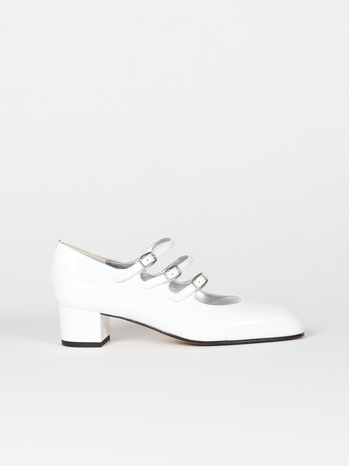 KINA white patent leather mary janes | Carel Paris Shoes