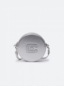 BUBBLE Silver appleskin bag with logo C | Carel Paris Shoes
