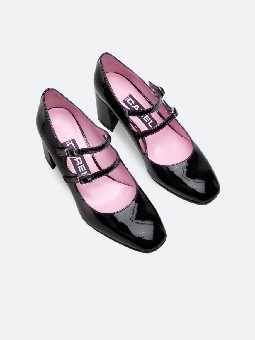 ALICE black patent leather Mary Janes pumps