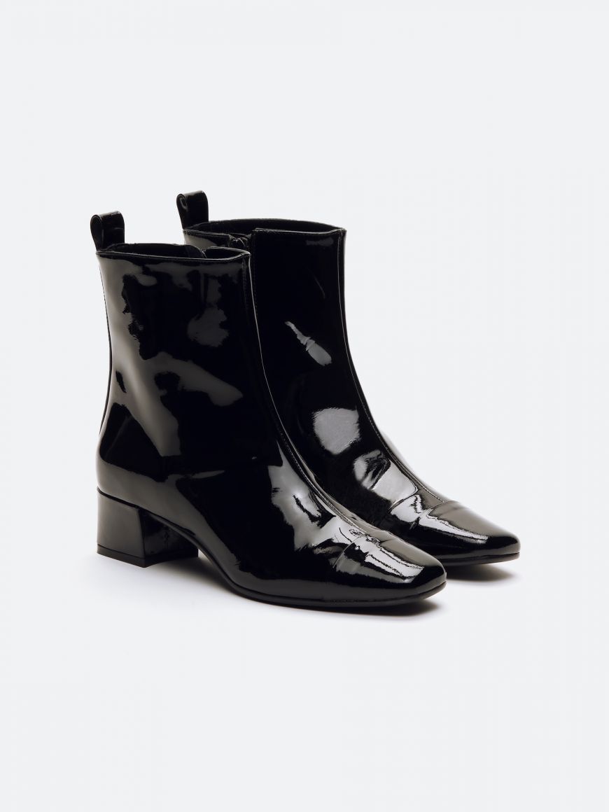 ESTIME black leather boots | Carel Paris Shoes